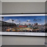 C04. Boston Red Sox &rdquo;A Day to Remember&rdquo; panoramic photo signed by Johnny Pesky. 